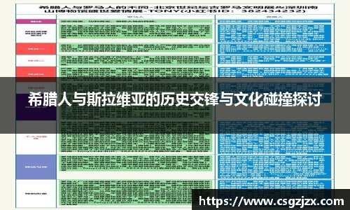 希腊人与斯拉维亚的历史交锋与文化碰撞探讨